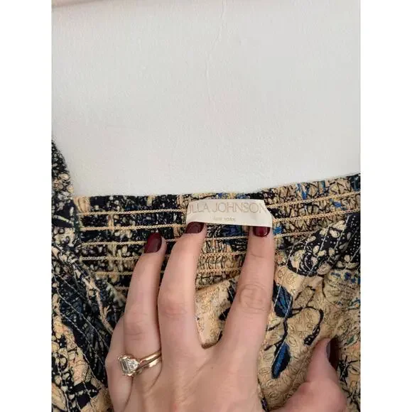 ULLA JOHNSON Natilda Puff Sleeve Midi Dress in Bellflower Size 8 - Picture 8 of 11